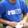 Drum Bum Logo T-shirt Blue
